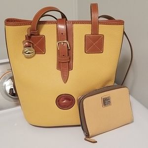 Dooney & Bourke vintage tote and matching wallet